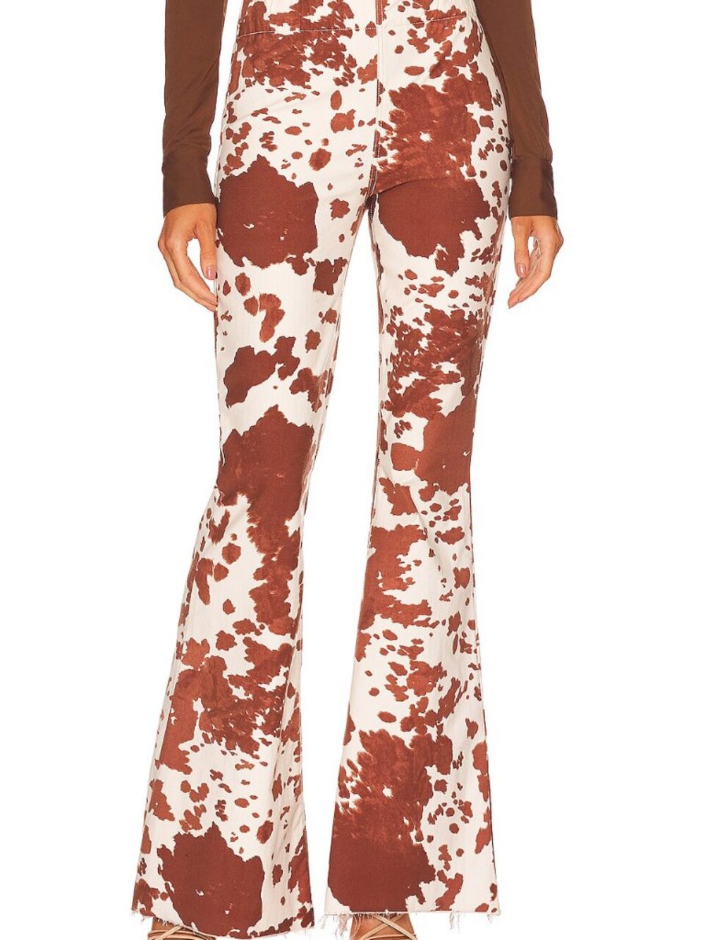 SMYM Cam Cam Bells Holy Cow Print Flare Pants